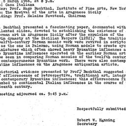 Minutes, 1966-03-08. Mediev...
