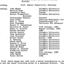 Minutes, 1987-02-10. Mediev...