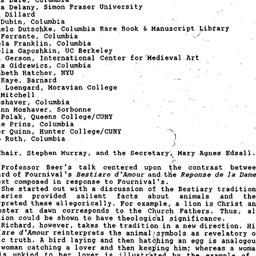 Minutes, 1994-11-08. Mediev...
