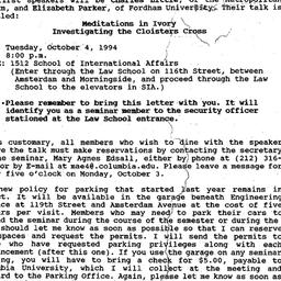 Announcements, 1994-09-07. ...