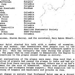 Minutes, 1995-03-07. Mediev...