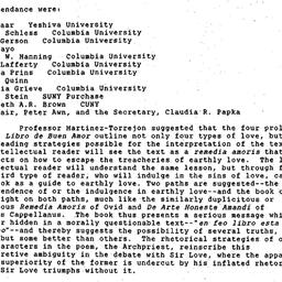 Minutes, 1993-03-09. Mediev...