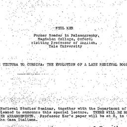 Announcements, 1971-04-26. ...