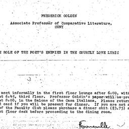 Announcements, 1971-01-12. ...