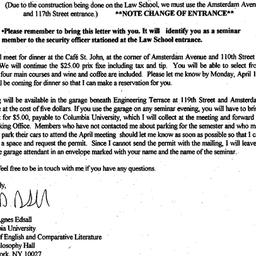 Announcements, 1996-02-18. ...
