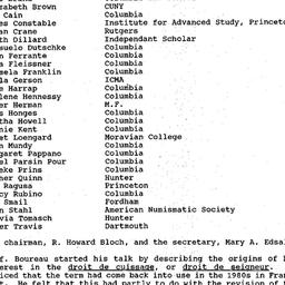 Minutes, 1995-11-14. Mediev...