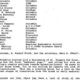 Minutes, 1995-12-05. Mediev...