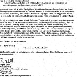 Announcements, 1998-02-17. ...