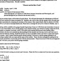 Announcements, 1998-03-24. ...
