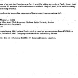 Correspondence, 1997-11-07....