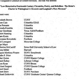 Minutes, 1997-11-11. Mediev...