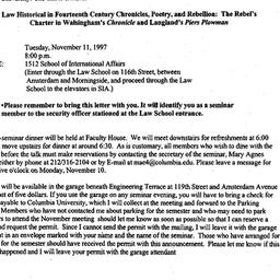 Announcements, 1997-10-28. ...