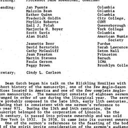 Minutes, 1987-11-10. Mediev...