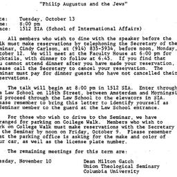 Announcements, 1987-09-10. ...