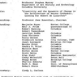 Minutes, 1987-12-08. Mediev...