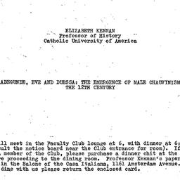 Announcements, 1972-03-14. ...