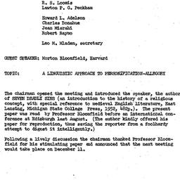 Minutes, 1962-11-13. Mediev...