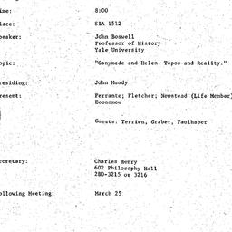 Minutes, 1980-03-04. Mediev...