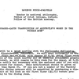 Announcements, 1970-03-26. ...