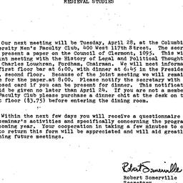 Announcements, 1970-04-28. ...