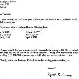 Correspondence, 1999-07-15....