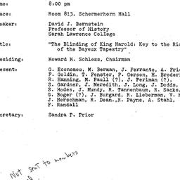 Minutes, 1982-10-12. Mediev...