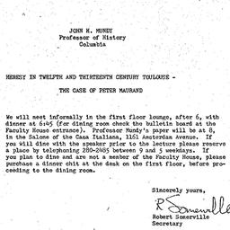 Announcements, 1972-09-12. ...