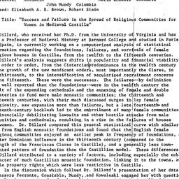 Minutes, 1992-03-10. Mediev...
