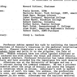 Minutes, 1986-04-08. Mediev...