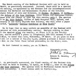 Announcements, 1978-03-31. ...