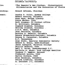 Minutes, 1985-03-05. Mediev...
