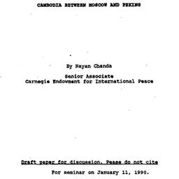 Speaker's paper, 1990-0...