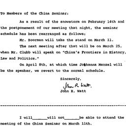 Announcements, 1964-02-27. ...
