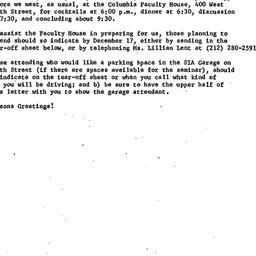Announcements, 1973-12-07. ...