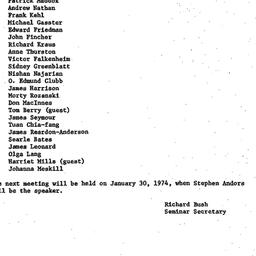 Minutes, 1973-12-19. Modern...