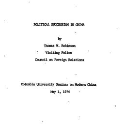 Speaker's paper, 1974-0...