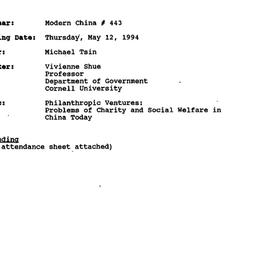 Minutes, 1994-05-12. Modern...