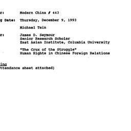 Minutes, 1993-12-09. Modern...