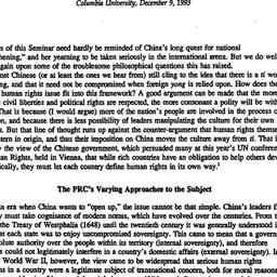 Speaker's paper, 1993-1...