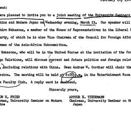 Announcements, 1966-02-28. ...