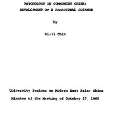 Minutes, 1965-10-27. Modern...