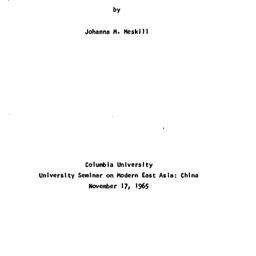 Speaker's paper, 1965-1...