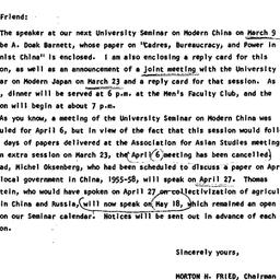 Announcements, 1966-02-28. ...