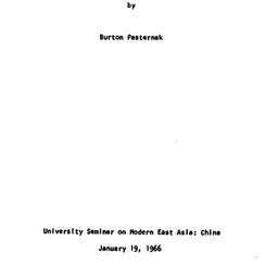 Speaker's paper, 1966-0...