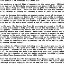 Announcements, 1983-09-19. ...