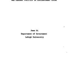Speaker's paper, 1983-1...