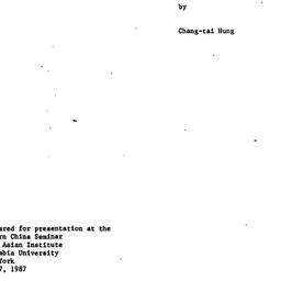 Speaker's paper, 1987-0...