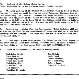 Announcements, 1981-01-29. ...