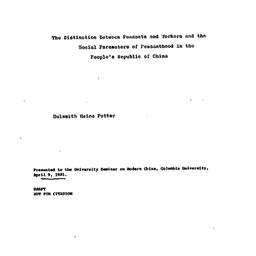 Speaker's paper, 1981-0...