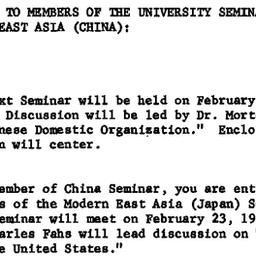 Announcements, 1962-02-21. ...